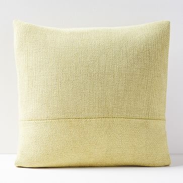 Cotton Canvas Pillow Cover, Horseradish, 18"x18" - Image 1