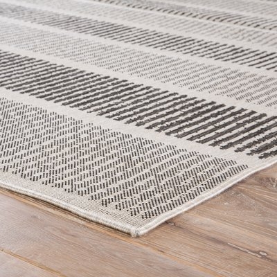 Gwen Gray/Black Indoor/Outdoor Area Rug - Image 0