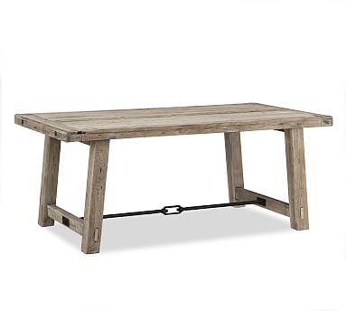 Benchwright Dining Table, Gray Wash, 74"L x 38"W - Image 0