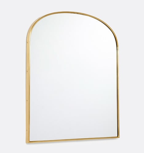 Arched Mantle Metal Framed Mirror - Image 0