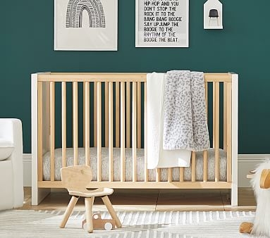 Layton Crib, Natural/Simply White, Flat Rate - Image 1