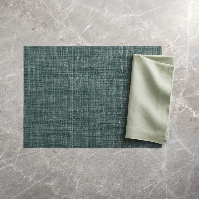 Chilewich ® Crepe Evergreen Vinyl Placemat - Image 2