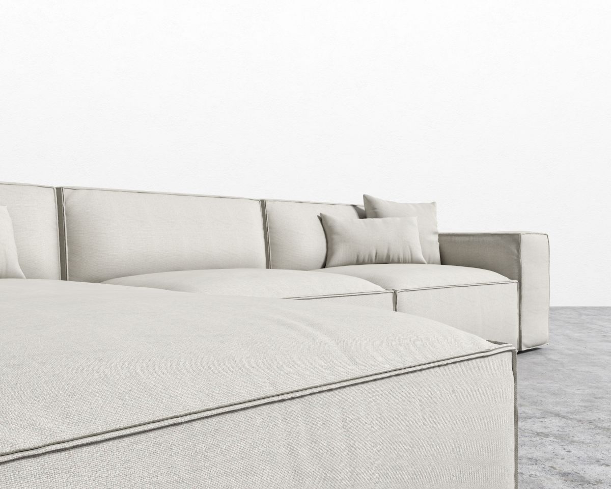 Porter Sectional - Pearl Left Hand Facing - Image 4