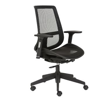 Reed Desk Chair, Black - Image 3