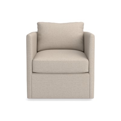 Naples Swivel Chair, Chunky Linen, Natural - Image 0