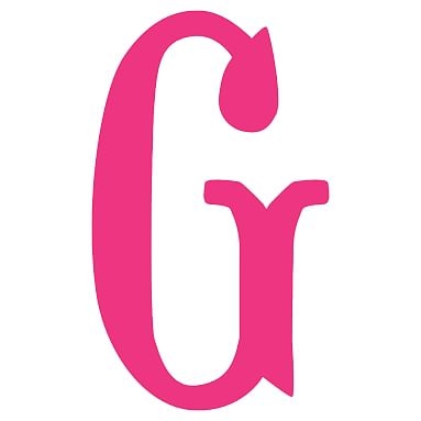 Camille Wall Letters, Lilac Rose, G - Image 0