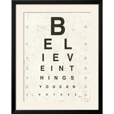 'Eye Chart I' Framed Textual Art Print - Image 0