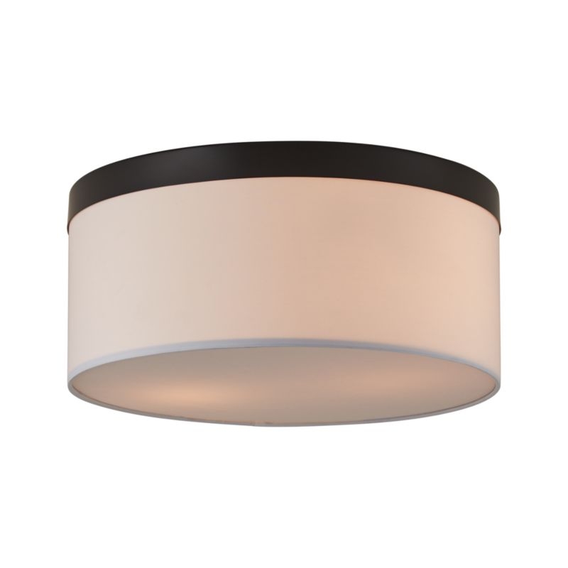 Anders Black Drum Flush Mount Light - Image 2