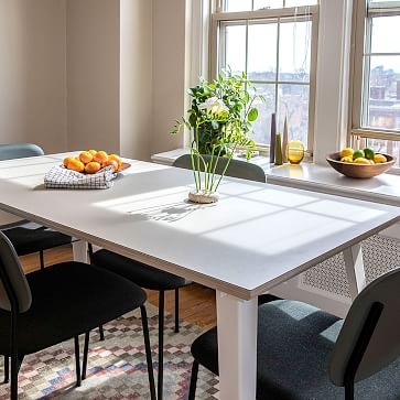 Birch Dining Table, Rectangle, Smoky Blue Black - Image 2