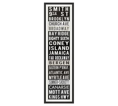 New York Sign Framed Print, 15 x 49" - Image 3