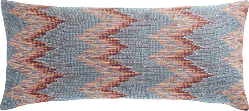 36"x16" Senica Multicolored Pillow with Down-Alternative Insert - Image 4