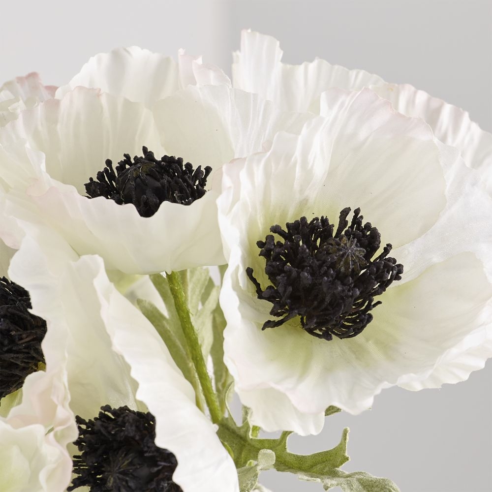 Artificial White Poppy Bunch - Image 0