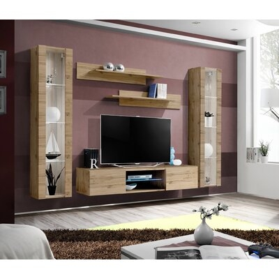 Liston Wall Mounted Floating Entertainment Center for TVs up to 70 - Image 0