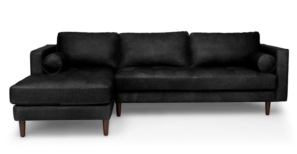 Sven Oxford Black Left Sectional Sofa - Image 0