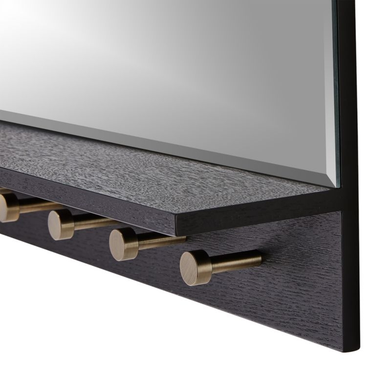 Conner Entryway Mirror With Hooks - Image 3