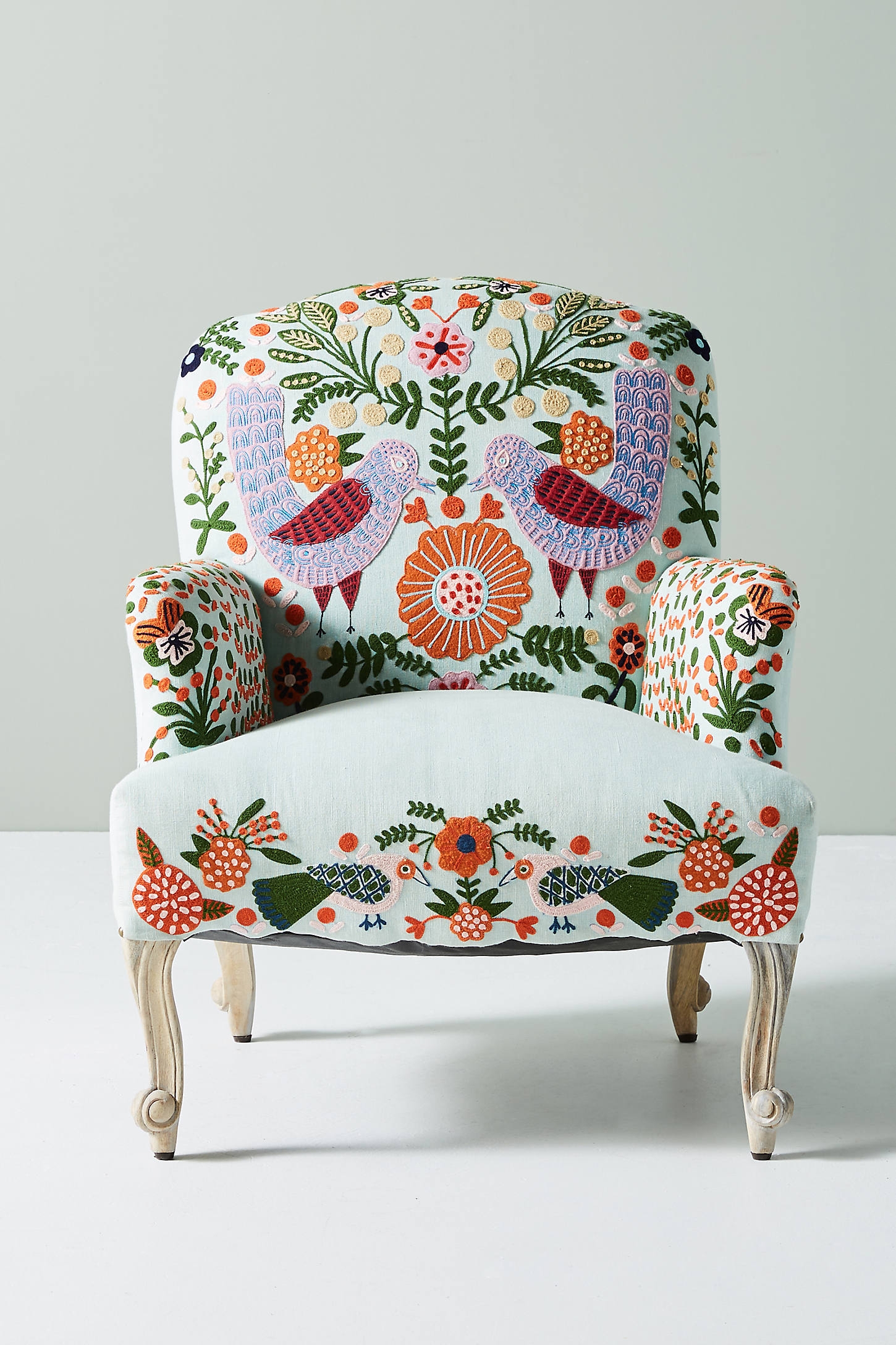 Jimena Accent Chair By Anthropologie in Blue - Image 0