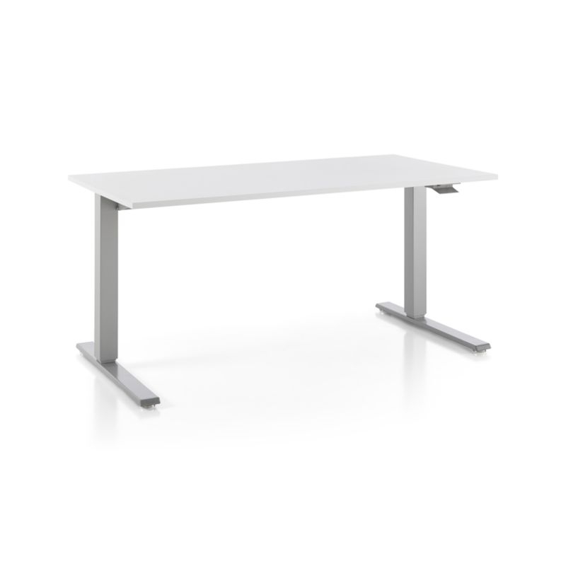 Humanscale ® Float ® Sit/Stand 60" White Desk - Image 1