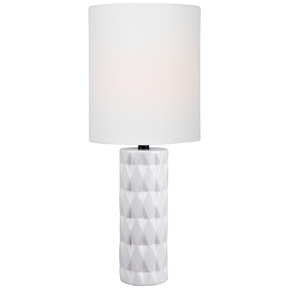 Lite Source Delta White Ceramic Table Lamp - Style # 56J73 - Image 0