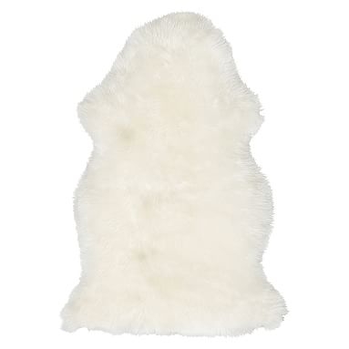 Supersoft Shearling Rug, 2'x3', White - Image 0