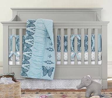 Larkin 4-In-1 Convertible Crib, Soft Gray - Image 1