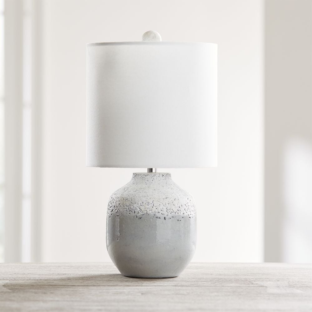 Quinn Grey and White Table Lamp - Image 0