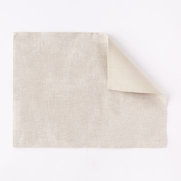 Belgian Linen Placemat, Set of 2, Stone White - Image 2