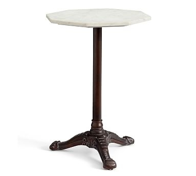 Margot Marble Side Table, Bronze - Image 0
