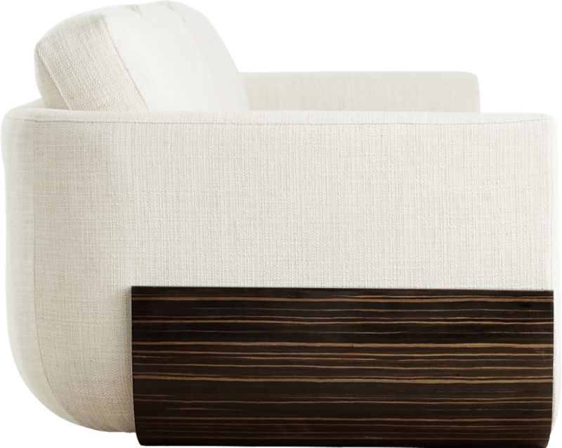 Remy White Wood Base Sofa - Image 4