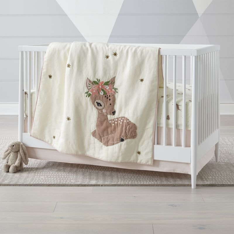 Little Fawn Baby Quilt - Image 1