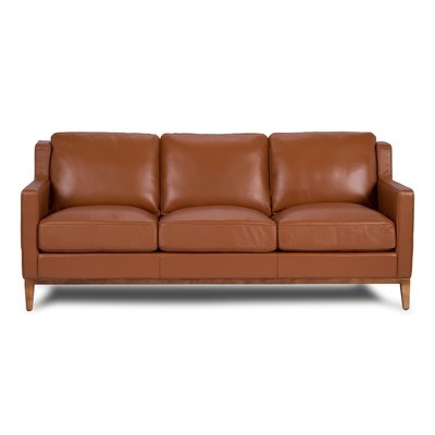 Cornish Genuine Leather Sofa - Image 0