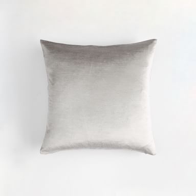 Luster Velvet Pillow Cover, 18 x 18, Vintage Ebony - Image 3
