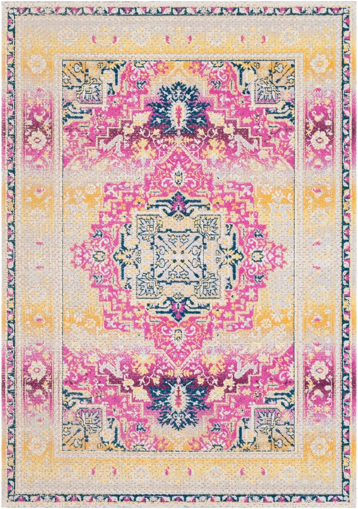 Konya Purple Indoor 2'2" x 2'11" Machine Woven Rug - Image 0
