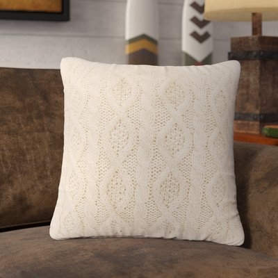 Polson Cable Knit Throw Pillow - Image 0