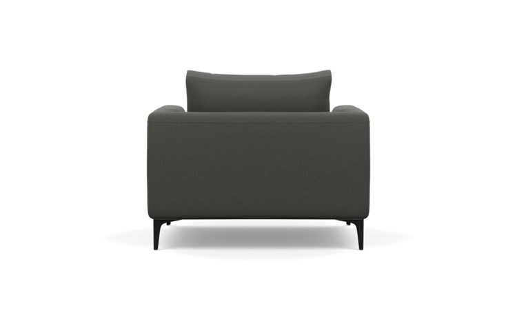 Asher Chairs with Charcoal Fabric and Matte Black legs - Image 3