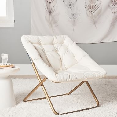 Solid Blush Hang-A-Round Square Chair - Image 2