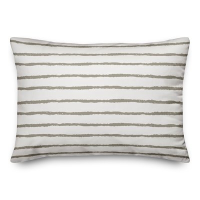 Martin Stripes Outdoor Lumbar Pillow - Image 0