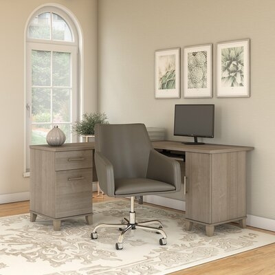 Kirchoff Reversible L-Shaped Desk and Chair Set - Image 0