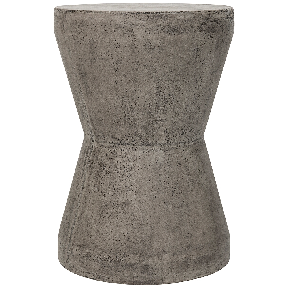 Torre Dark Gray Concrete Indoor-Outdoor Accent Table - Style # 35X54 - Image 0