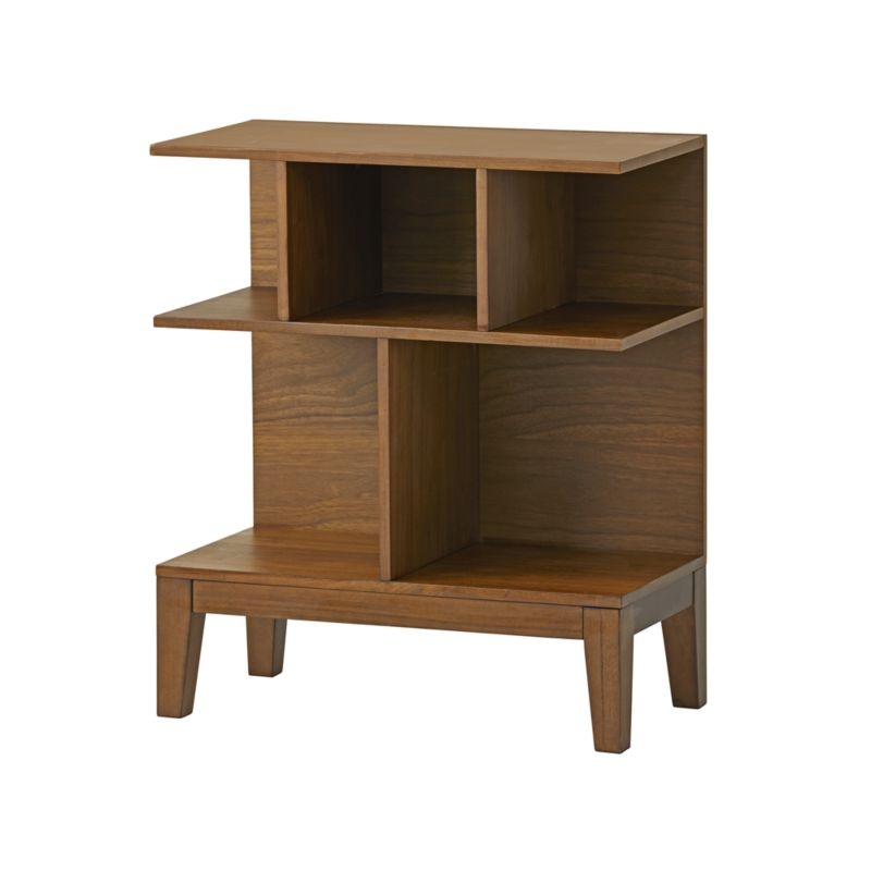 Sprout Geometric Small Walnut Bookcase - Image 2