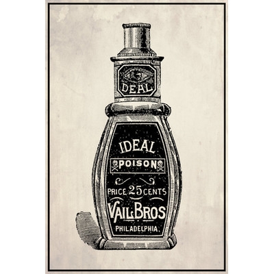 Poison Bottle Vintage Advertisement on Wrapped Canvas - Image 0