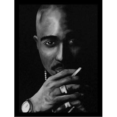'Tupac Shakur' Acrylic Painting Print - Image 0
