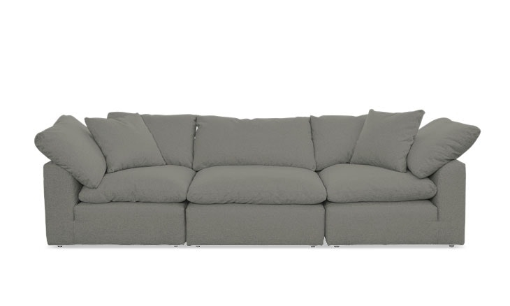 Black Bryant Mid Century Modern Modular Sofa (3 piece) - Laguna Pepper - Image 0