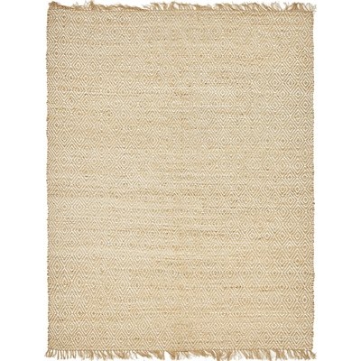 Deziree Hand-Braided Natural Area Rug, Natural, 8'x10' - Image 1