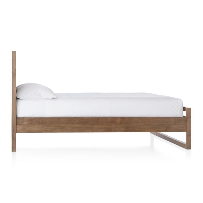 Linea Natural Teak Wood King Bed - Image 5