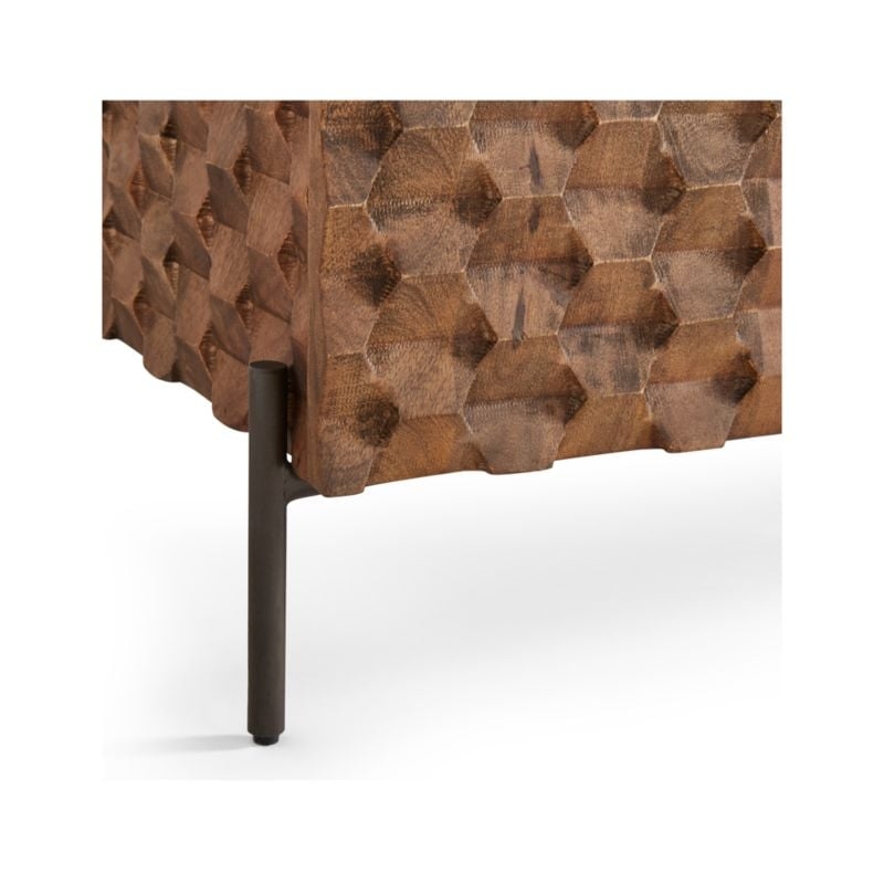 Raffael Carved Wood Media Console - RESTOCK late August - Image 6