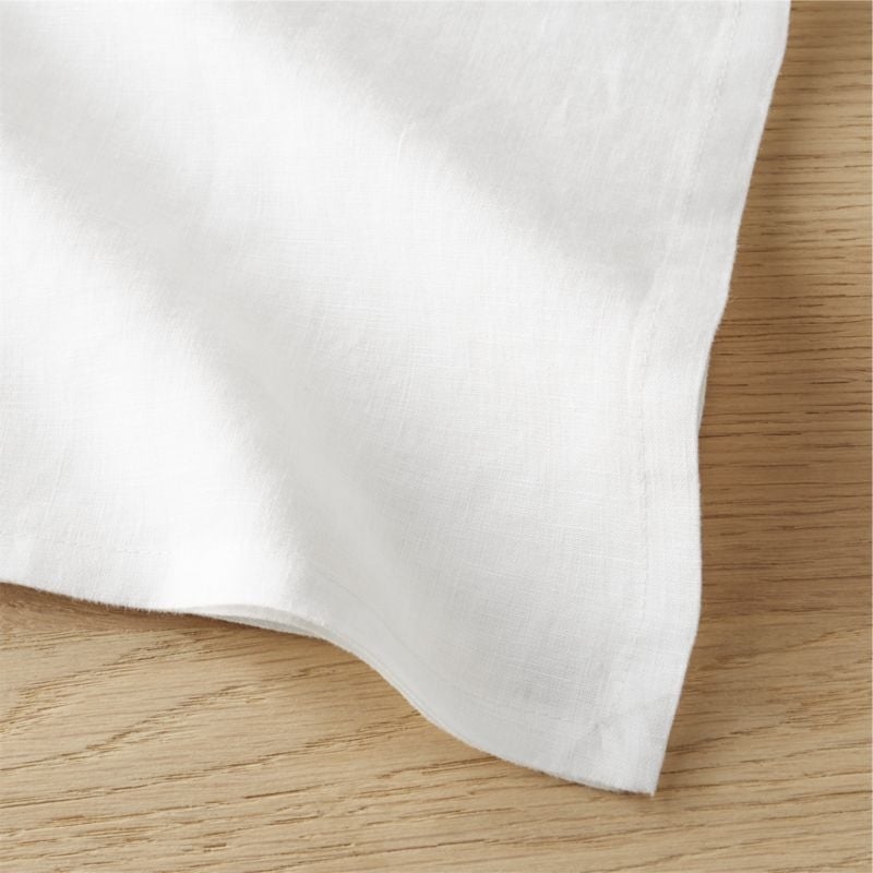Bolt White Linen Napkin Set of 4 - Image 3