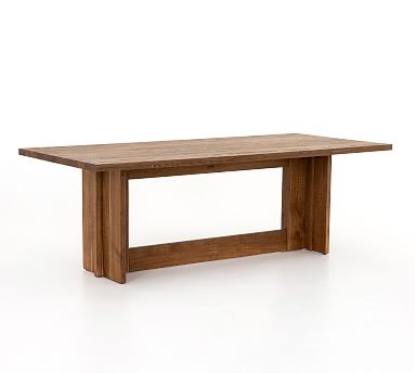 Hearst Dining Table, Dark Smoked Oak, 89"L x 40"W - Image 0