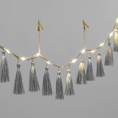 Tassel String Lights, Gray - Image 4