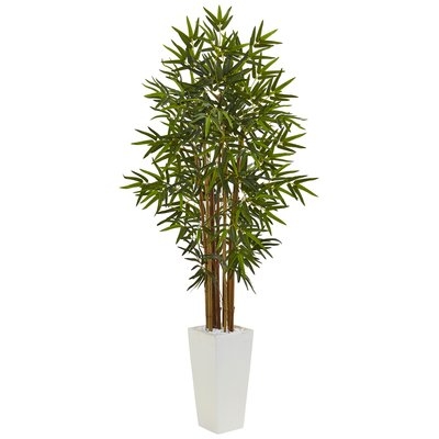 Artificial Floor Bamboo Tree in Cylinder Ceramic Planter - Image 0