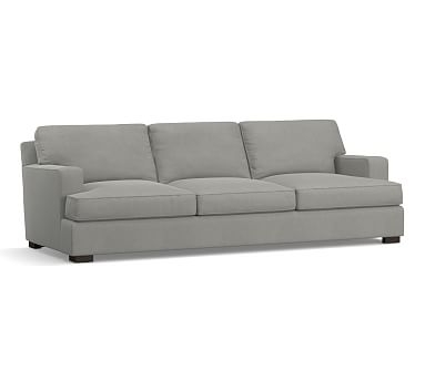 Townsend Square Arm Upholstered Grand Sofa 100.5", Polyester Wrapped Cushions, Performance Everydaysuede(TM) Metal Gray - Image 2